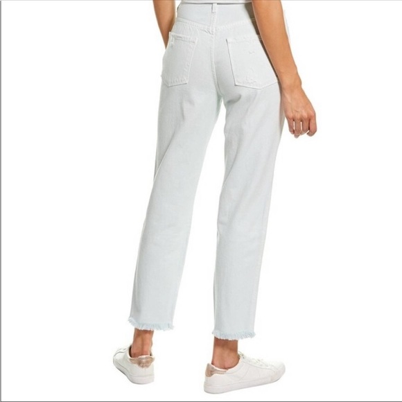 J Brand HYDROSPHERE Heather Destruct High-Rise Slim Straight Leg Jean - Picture 3 of 15